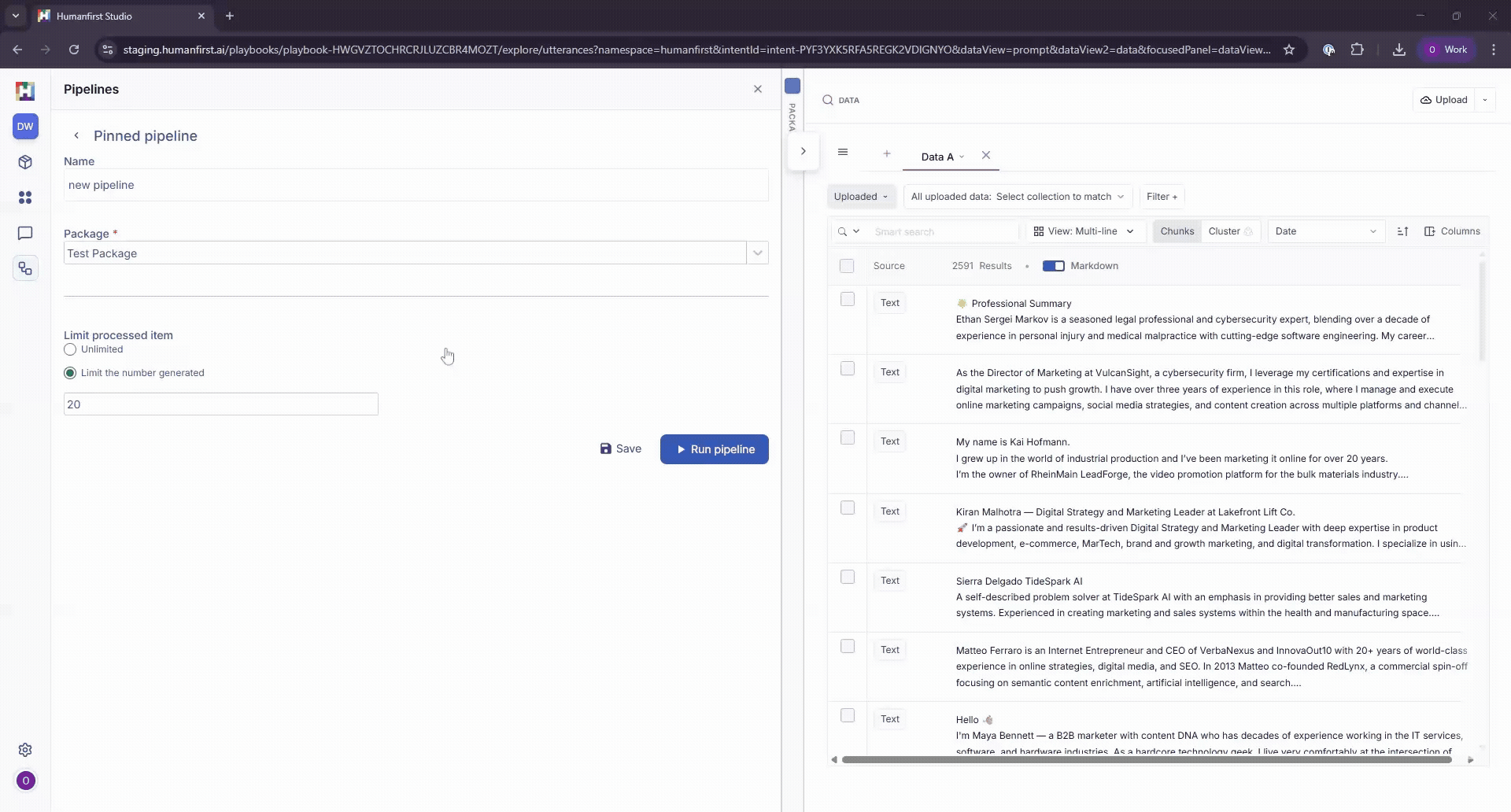 Pipeline progress indicator